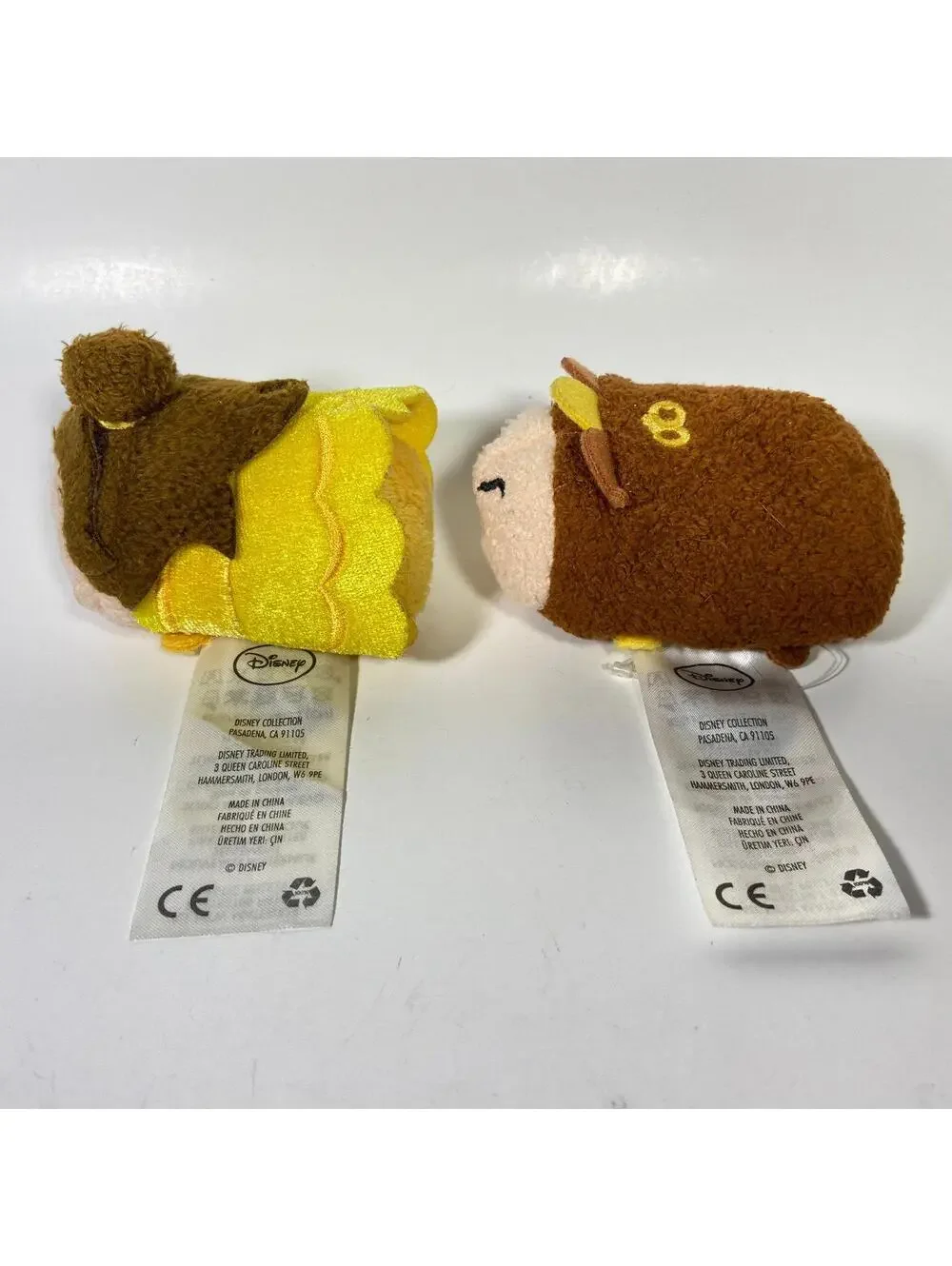 3-3.5” Disney Tsum Tsum Beauty And The Beast Belle & Cogsworth Plush